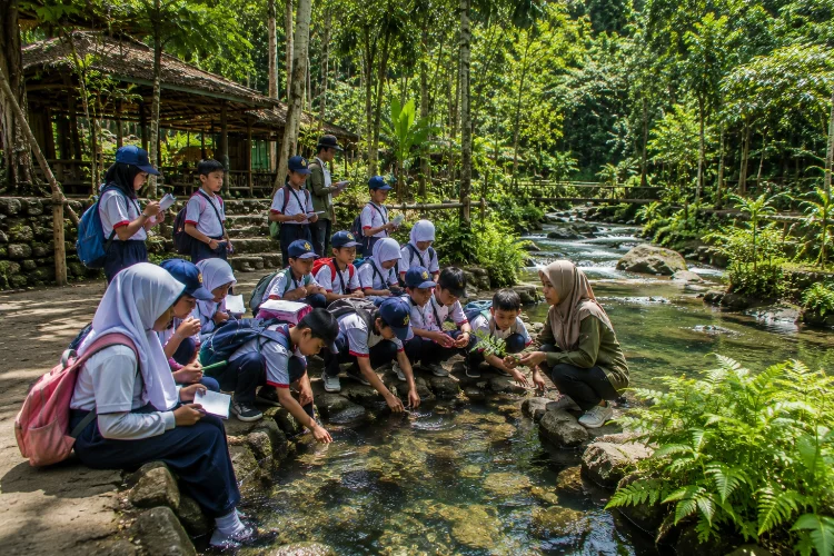 Edukasi Alam untuk Anak Sekolah di Desa Sesaot